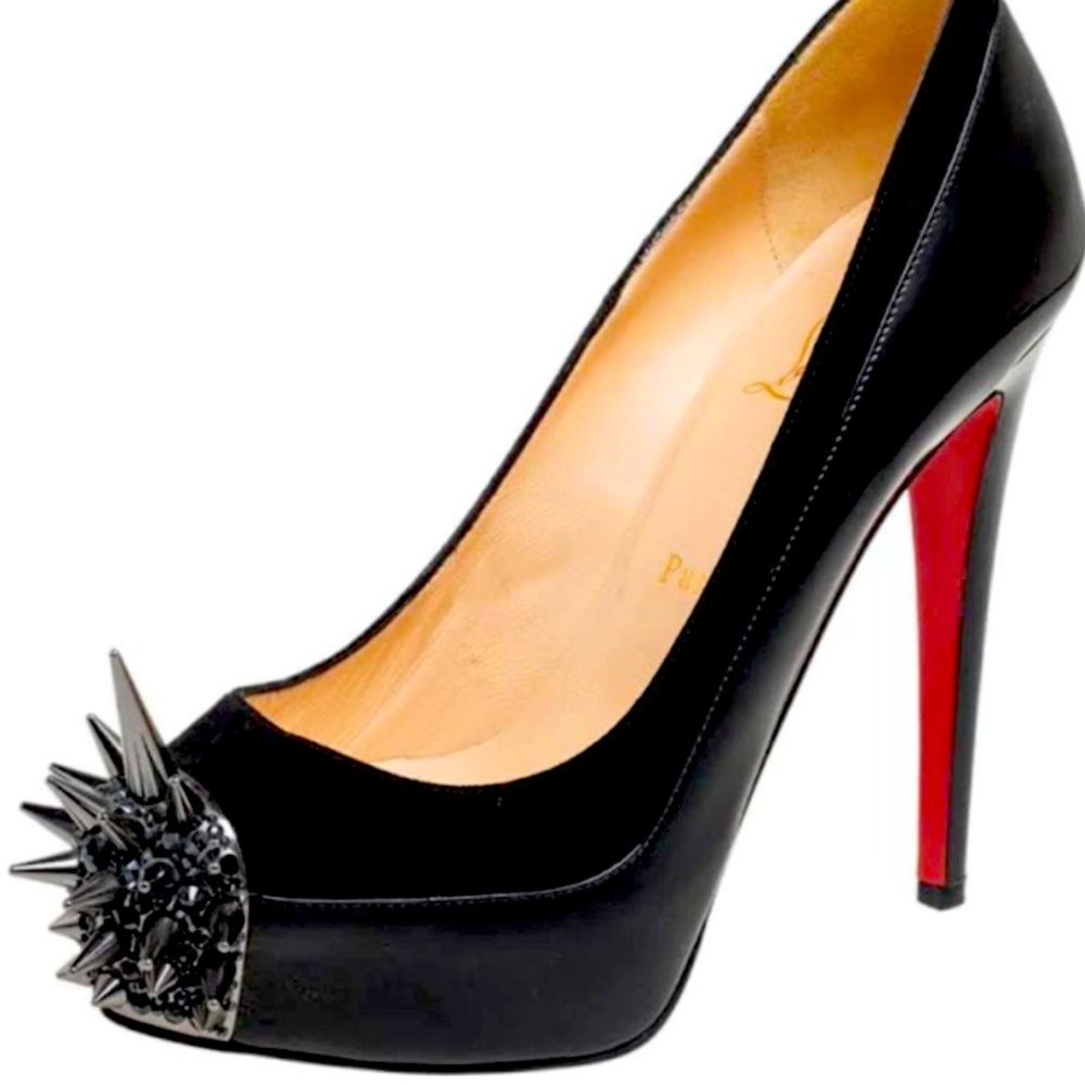 Louboutin pumps w spiked toe